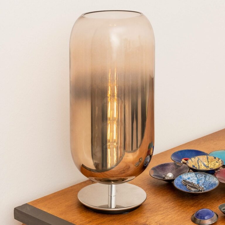 Artemide Gople stolní lampa bronz/stříbrná