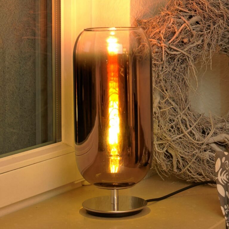 Artemide Gople Mini stolní lampa měď/stříbrná