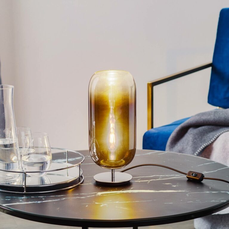Artemide Gople Mini stolní lampa modrá