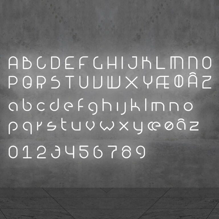 Artemide Alphabet of Light velké písmeno E