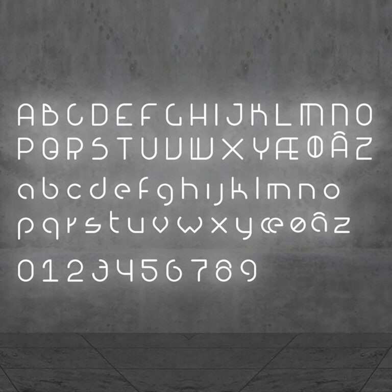 Artemide Alphabet of Light velké písmeno W