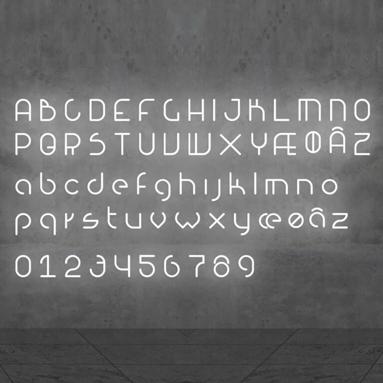 Artemide Alphabet of Light malé písmeno h