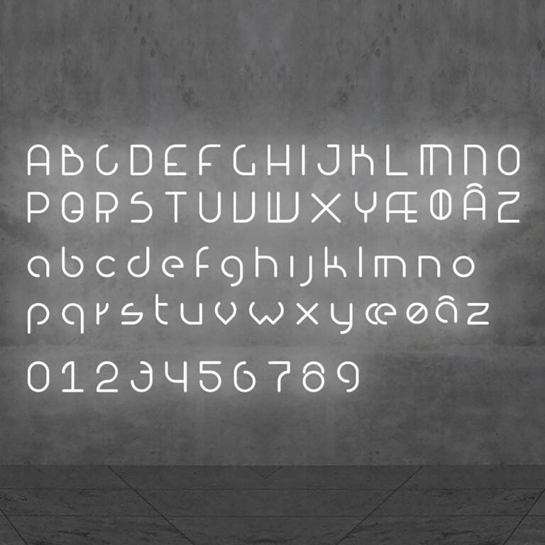 Artemide Alphabet of Light malé písmeno k