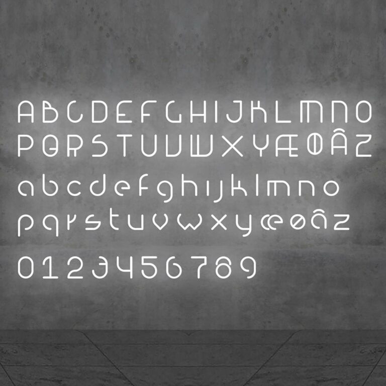 Artemide Alphabet of Light malé písmeno s