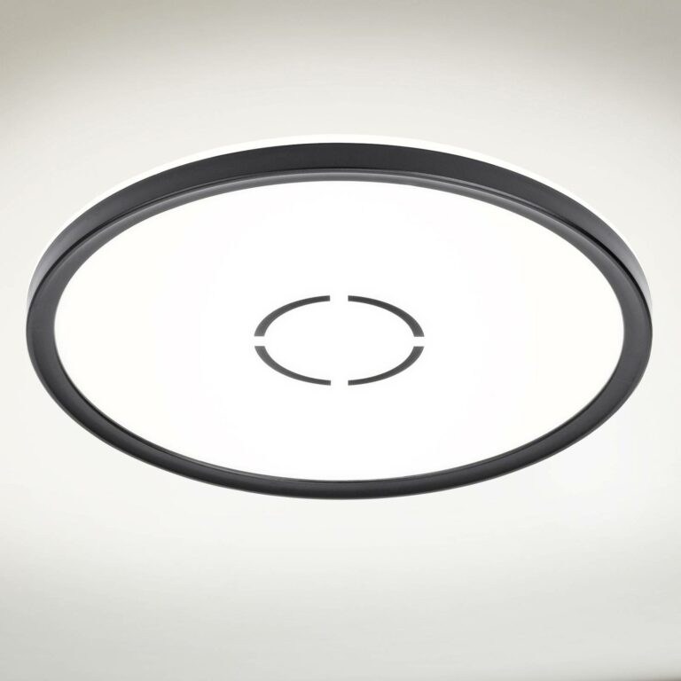 LED stropní svítidlo Free Ø 29 cm černé