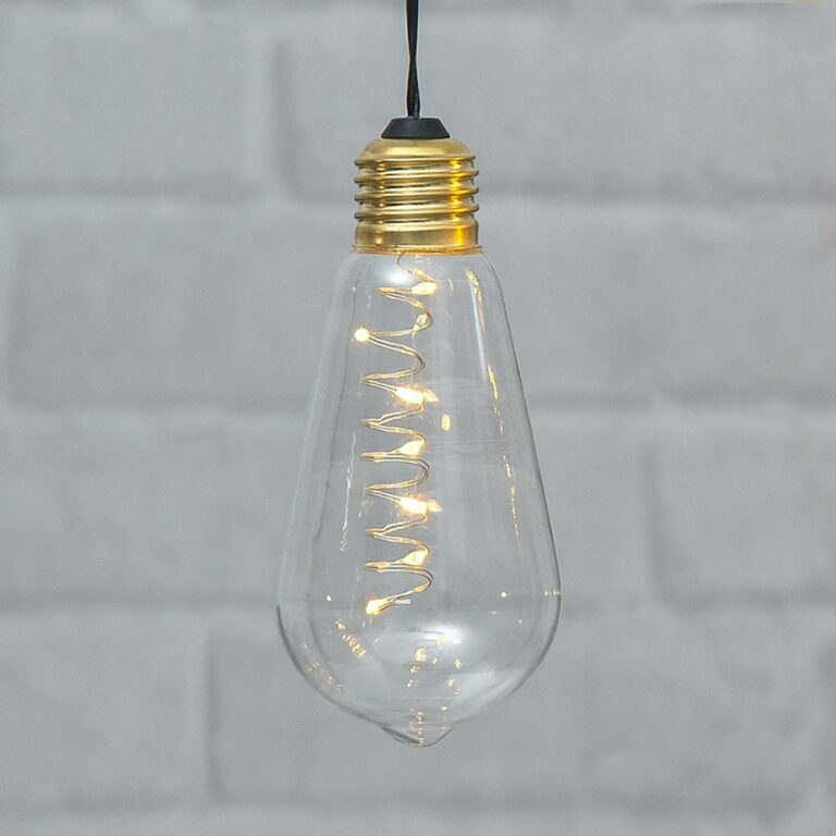 Vintage LED dekorační světlo Glow s časovačem čirá