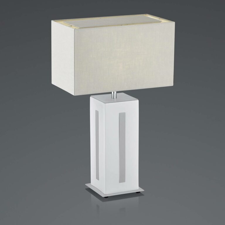 BANKAMP Karlo stolní lampa bílá/šedá