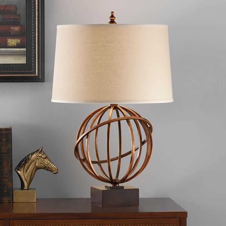 Textilní stolní lampa Spencer