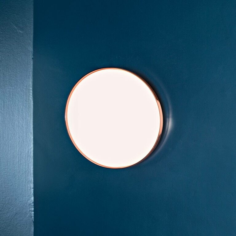 FLOS Clara - LED stropní svítidlo s měd. kroužkem