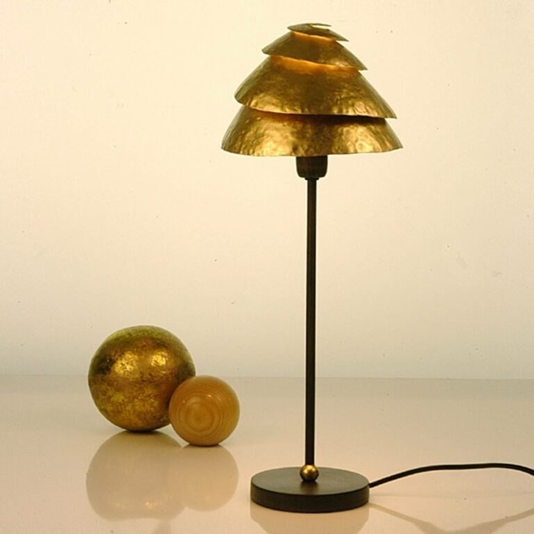 Stolní lampa Snail One hnědá-zlatá