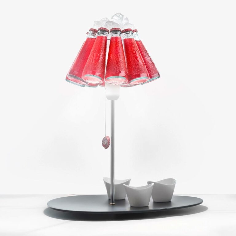 Ingo Maurer Campari Bar stolní lampa z lahví