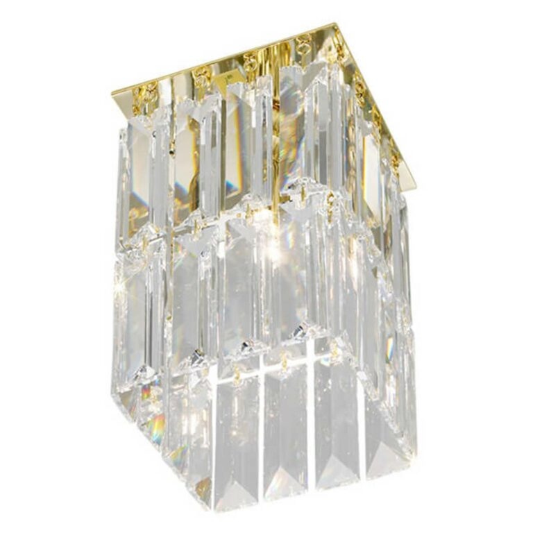 KOLARZ Prisma - zlaté křišťálové stropní světlo