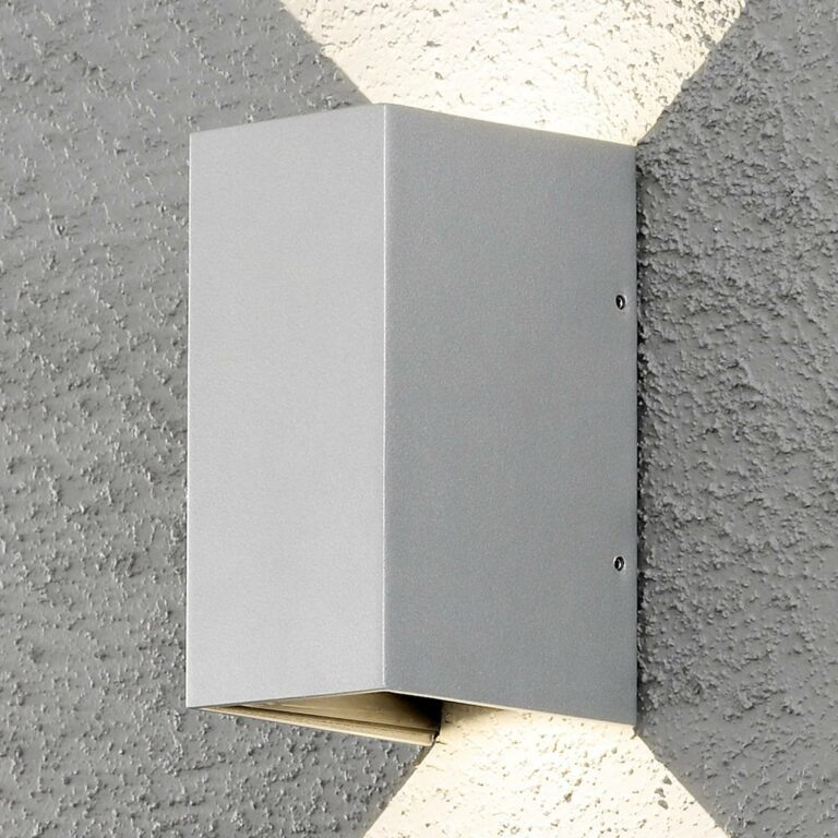 LED venkovní nástěnné světlo Cremona 8 cm šedá