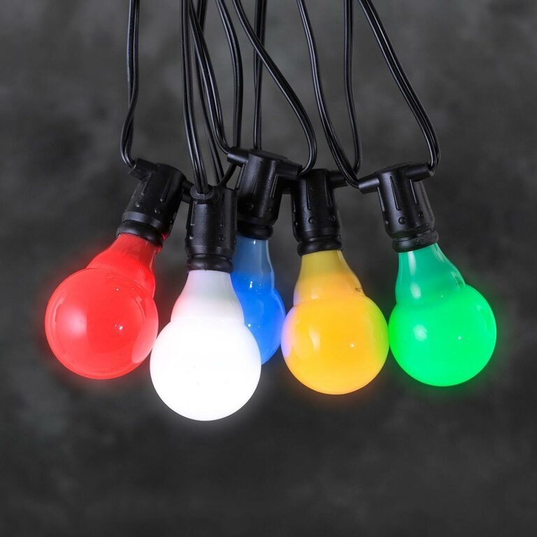 24V světelný řetěz pro párty LED E10 multicolor