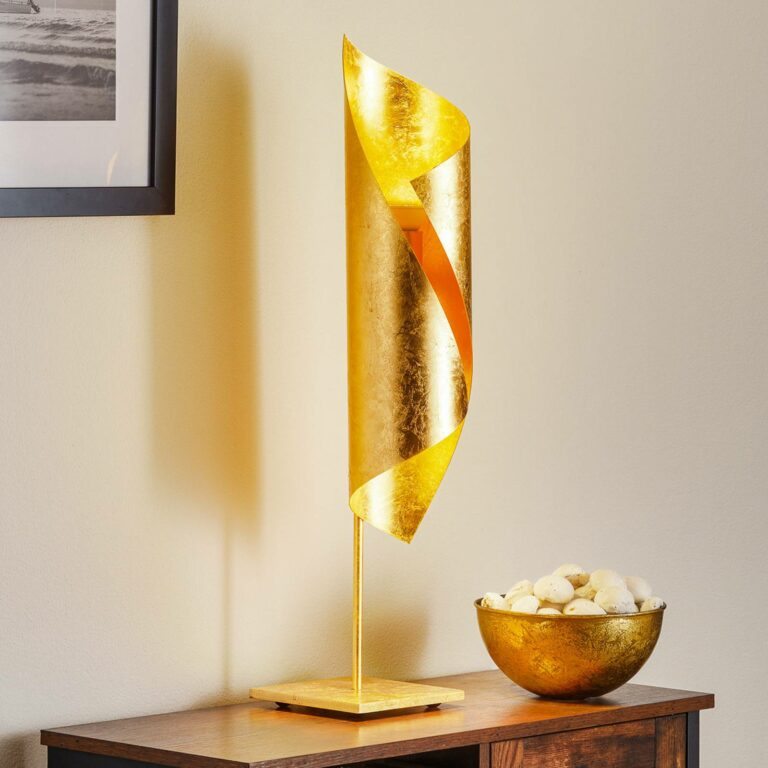 Knikerboker Hué zlacená stolní lampa 70 cm výška
