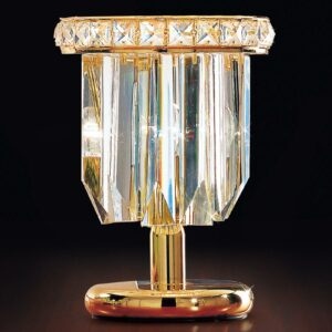 Stolní lampa Cristalli 24 karátů ve zlaté