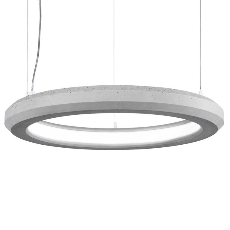 LED závěsné světlo Materica vnitřní Ø 60 cm beton