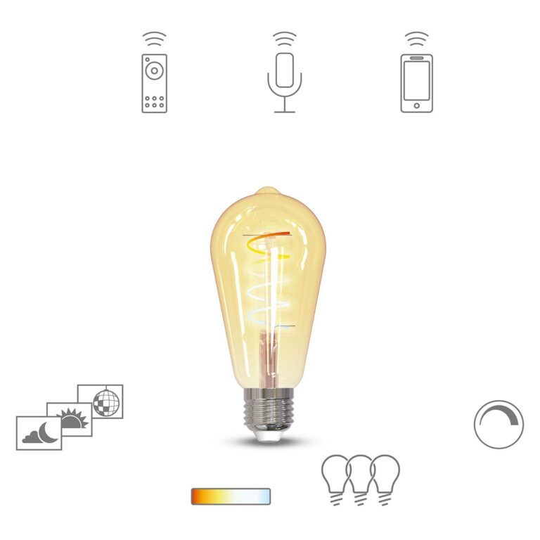 Müller Licht tint LED žárovka Retro zlatá E27 5