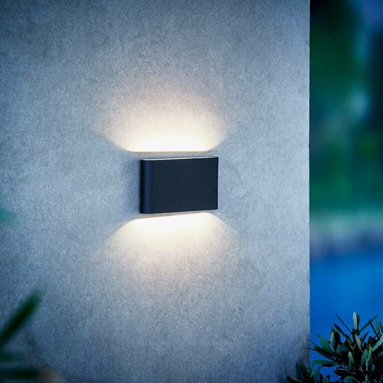 LED venkovní světlo Kinver plochý tvar
