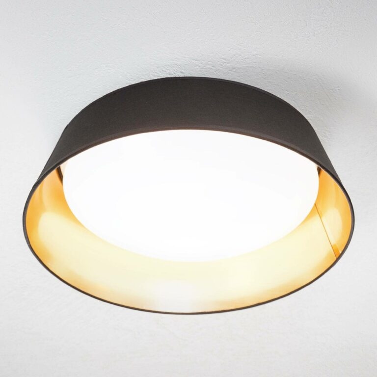 Černozlaté - kulaté LED stropní svítidlo Ponts