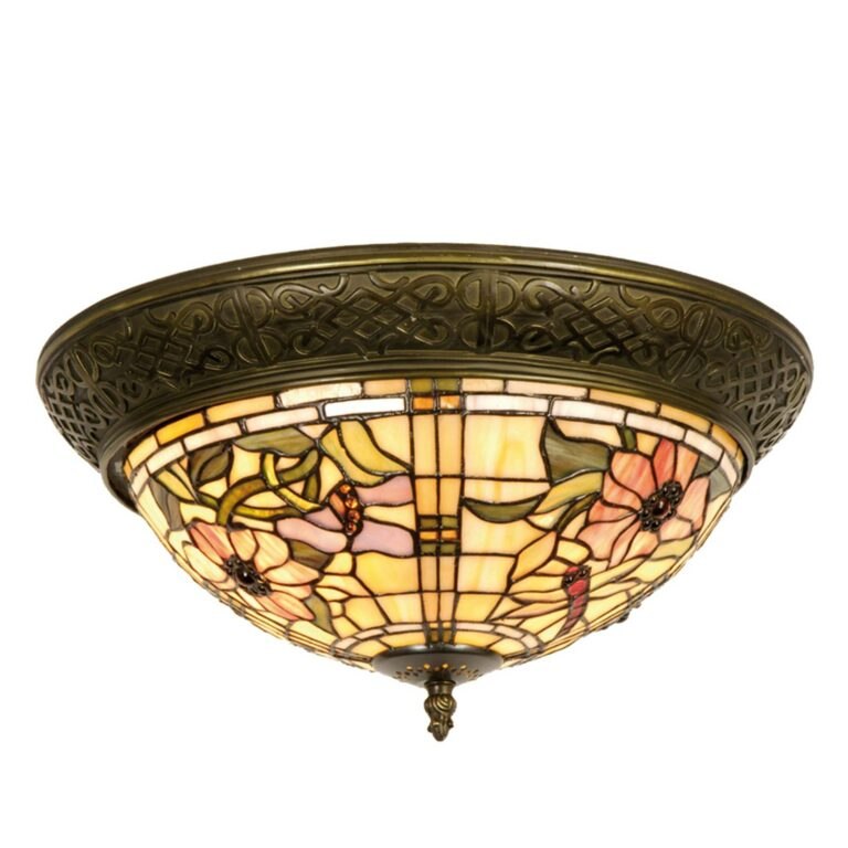Mira - stropní světlo v Tiffany stylu