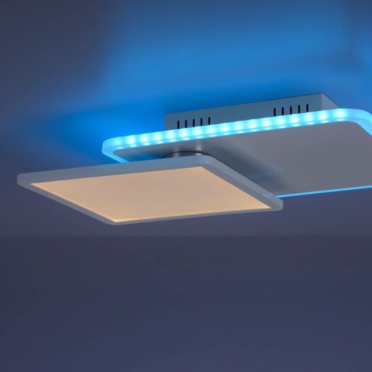 LED stropní světlo Arenda hranaté RGB/CCT otáčecí