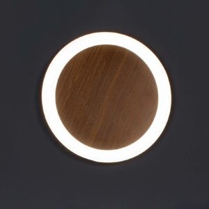 LED nástěnné světlo Morton 3-step-dim dřevo 30 cm