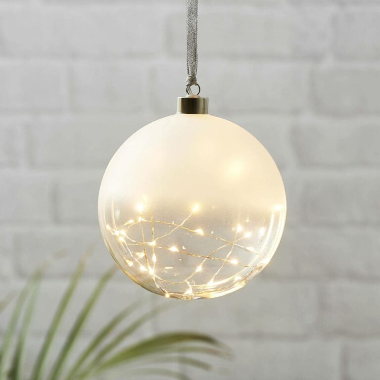 Glow LED dekorační koule matná/čirá