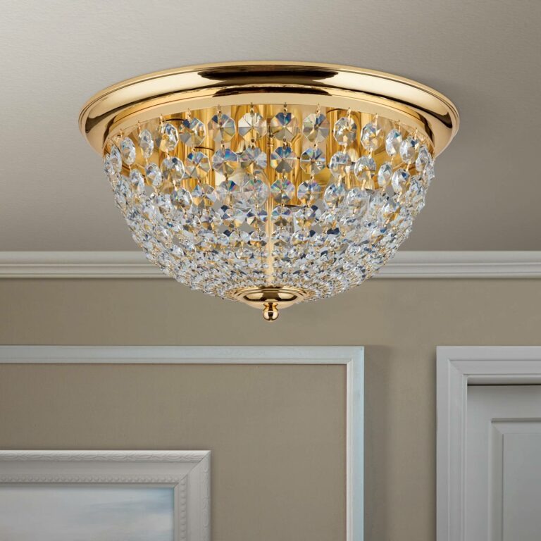 Stropní světlo Plafond zlatá/transparentní Ø 47 cm