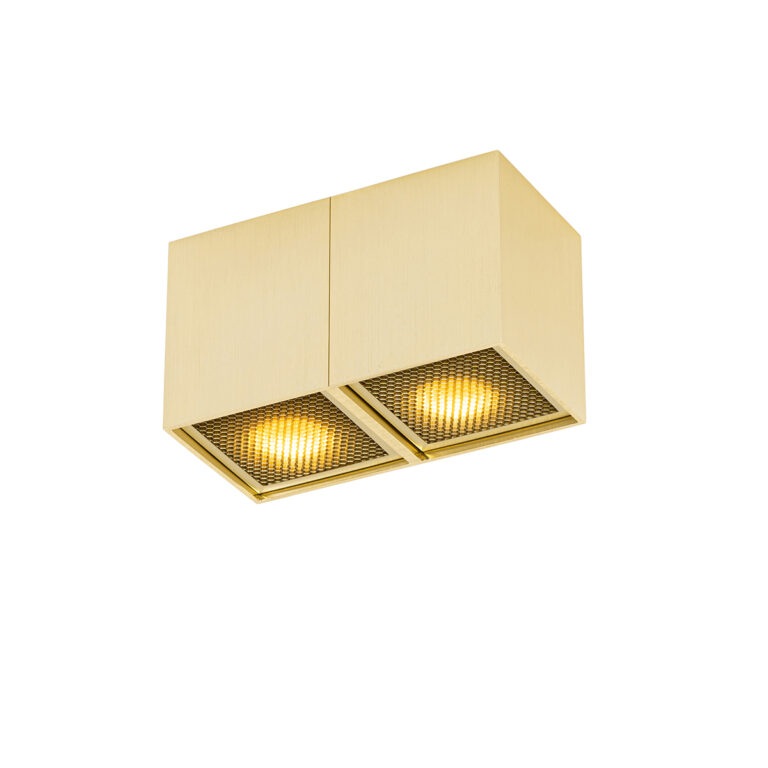 Designová bodová zlatá 2-světlá - Qubo Honey