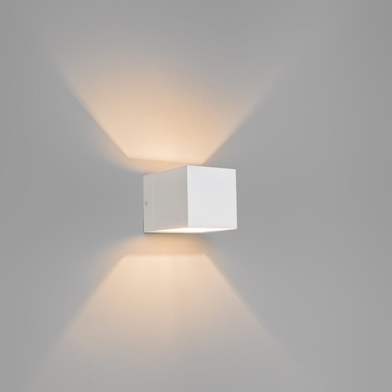Sada 3 moderních nástěnných svítidel bílá - Transfer