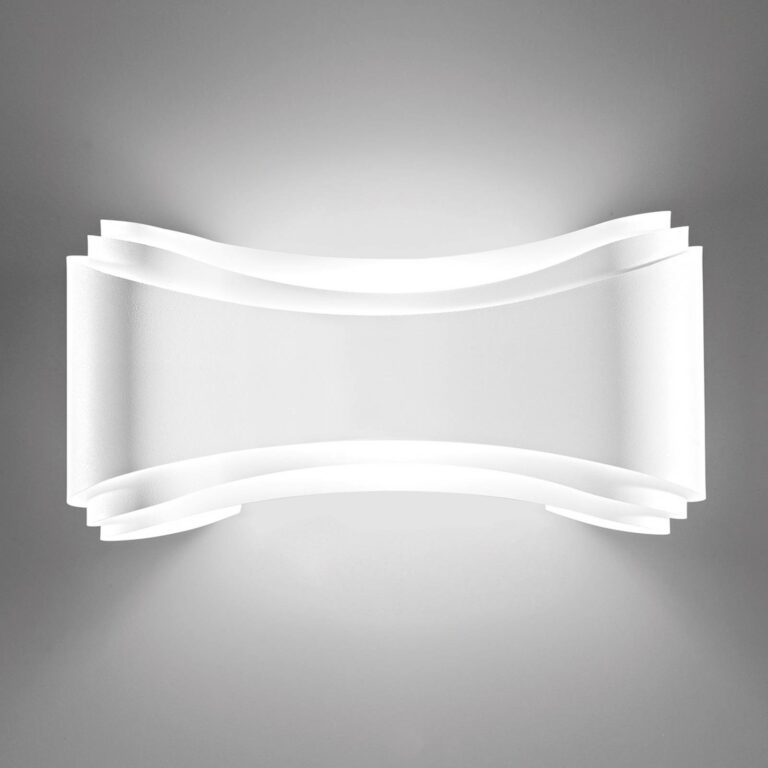 LED designové nástěnné světlo Ionica v bílé barvě