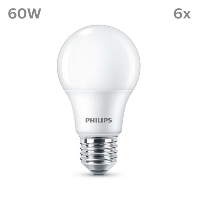 Philips LED žárovka E27 8W 806lm 2700K matná 6ks