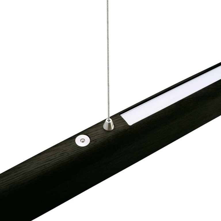 HerzBlut Arco LED závěsné světlo dub černá 130cm