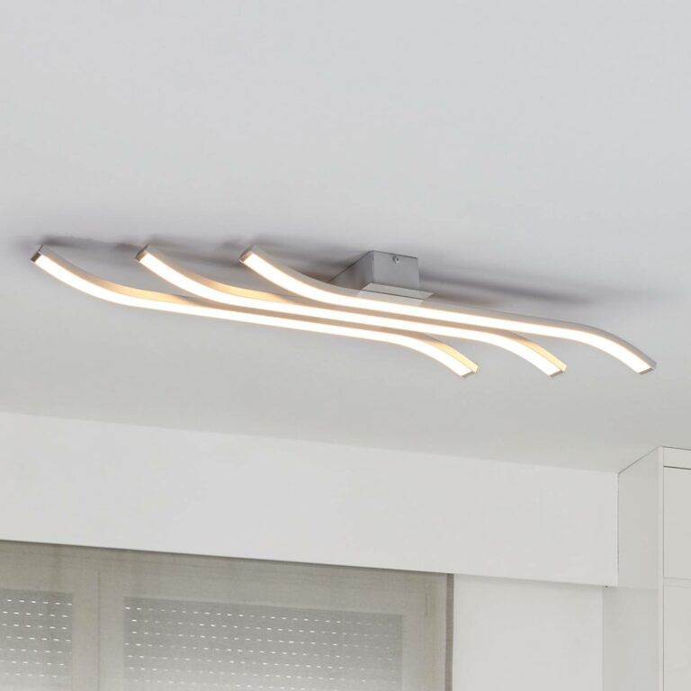 LED stropní svítidlo Largo 3zdr. 83 cm hliník