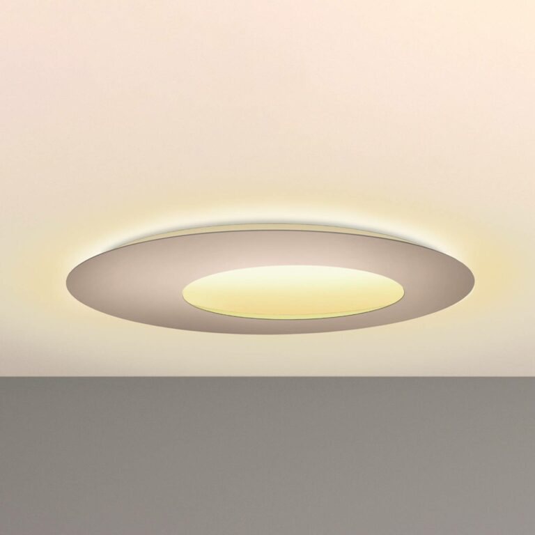 Escale Blade Open LED nástěnné světlo taupe Ø 79cm