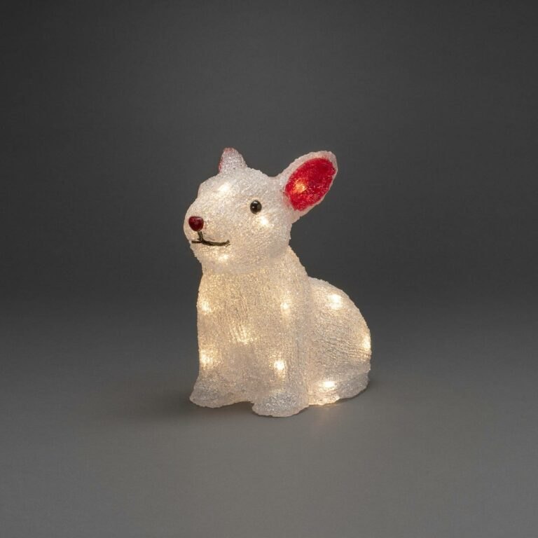 LED světelná figurka králík
