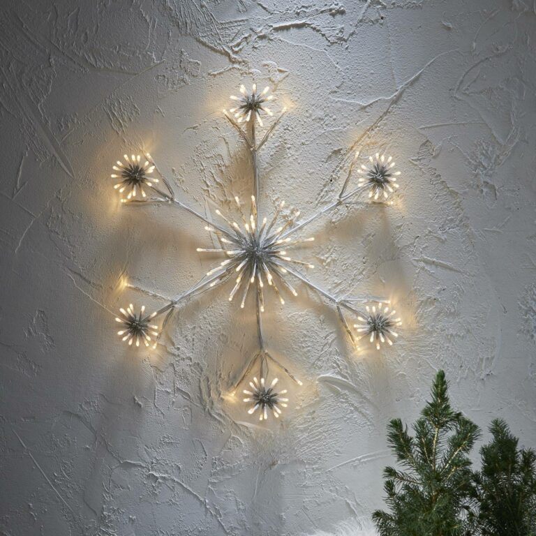 LED dekorační světlo Flower Snowflake Ø 60 cm