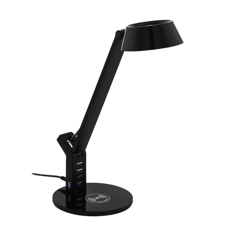 LED stolní lampa Banderalo stmívatelná QI černá