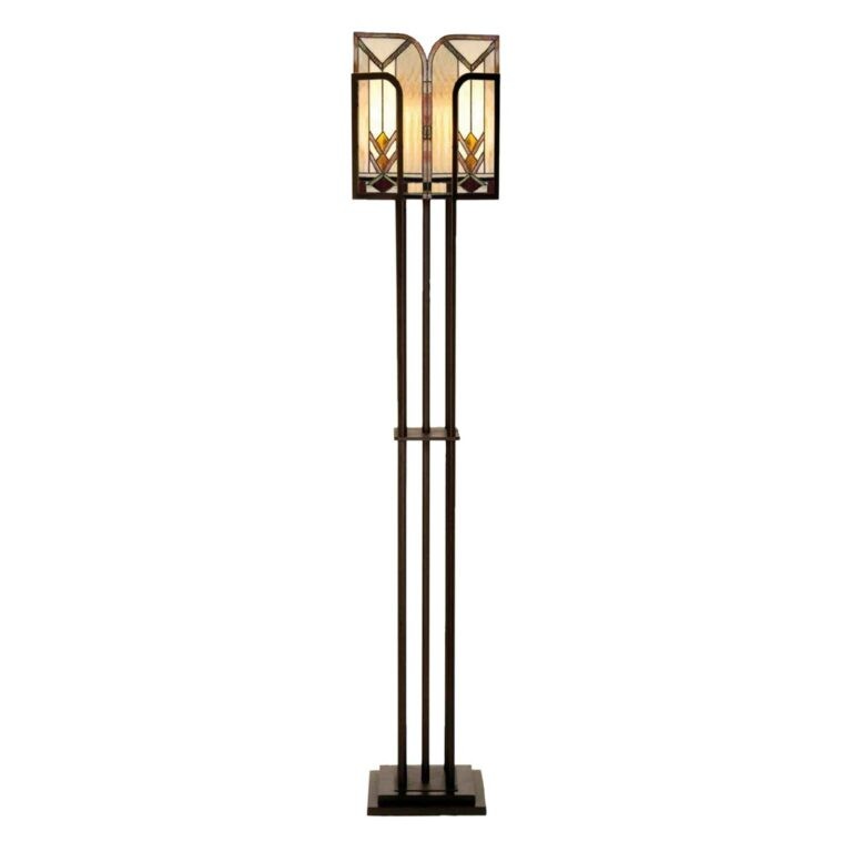 V Tiffany stylu ztvárněná stolní lampa Madison