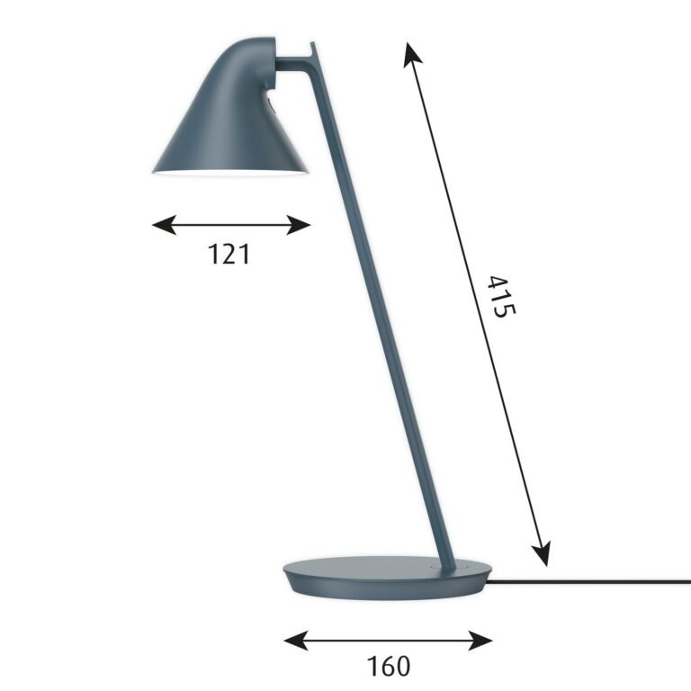 Louis Poulsen NJP Mini LED stolní lampa modrá