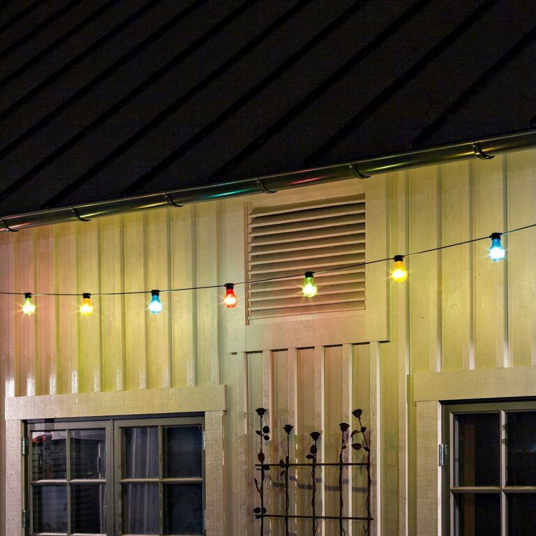 Světelný řetěz Biergarten 10 barevných LED žárovek