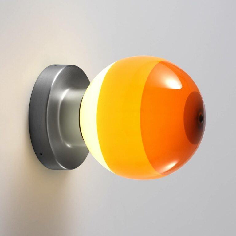 MARSET Dipping Light A2 LED nástěnné oranžová/šedá