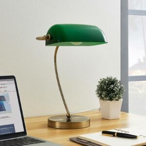 Selea - Bankéřská lampička se zeleným stínítkem