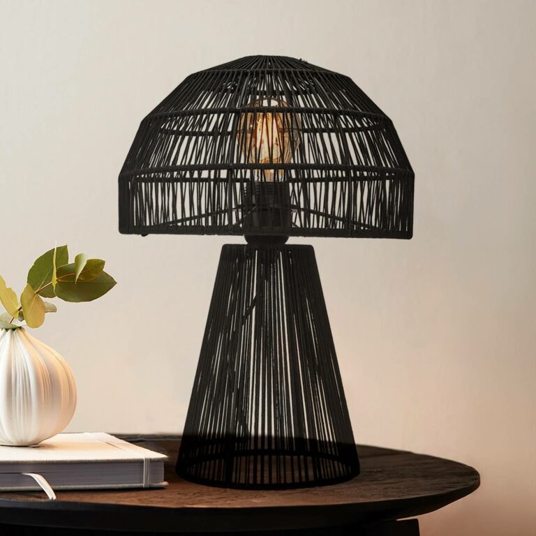 PR Home Porcini stolní lampa výška 37 cm černá