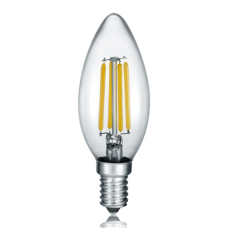 LED svíčka E14 4W filament 2700K stmívací vypínač