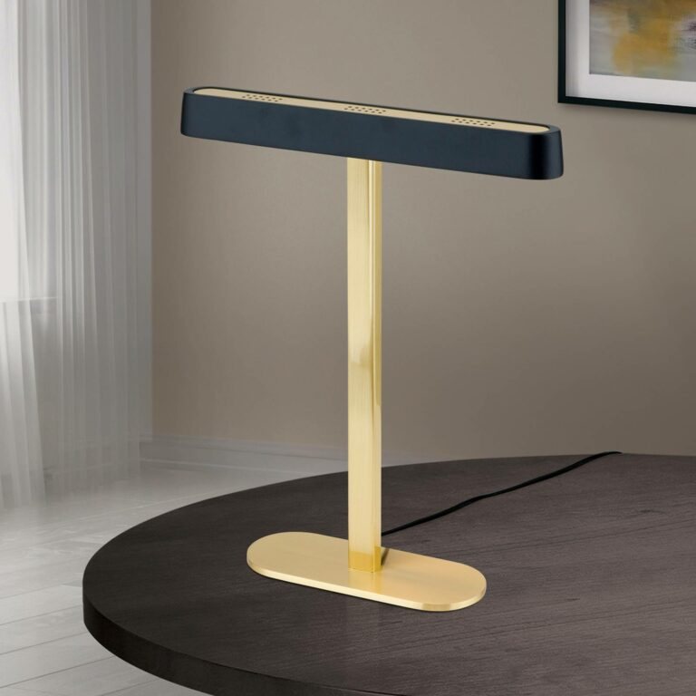 LED stolní lampa Auftakt zlatá/černá