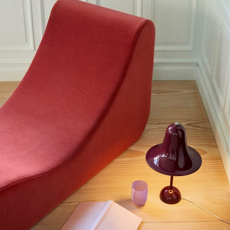 VERPAN Pantop stolní lampa burgundská červená