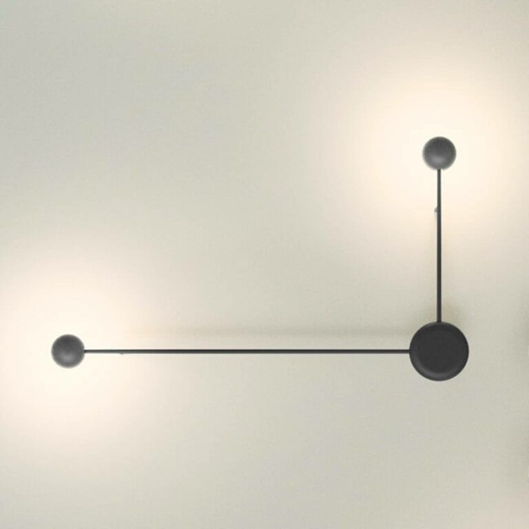 Vibia Pin - 2zdrojové LED nástěnné světlo černé