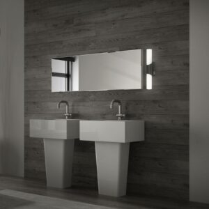 Osvětlení koupelny a zrcadla Klak Brilo černá 32cm